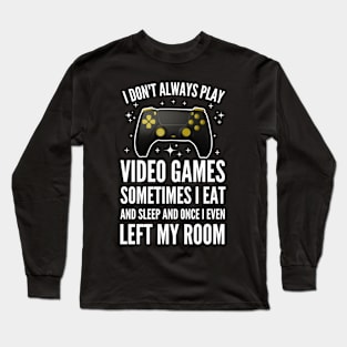 Funny Gamer men women Video Gamer Gaming Game Controller Long Sleeve T-Shirt